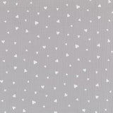 Bambula Coton Coeurs Gris - Ribes y Casals