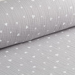 Bambula Coton Coeurs Gris - Ribes y Casals