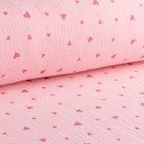 Bambula Coton Coeurs Saumon - Ribes y Casals