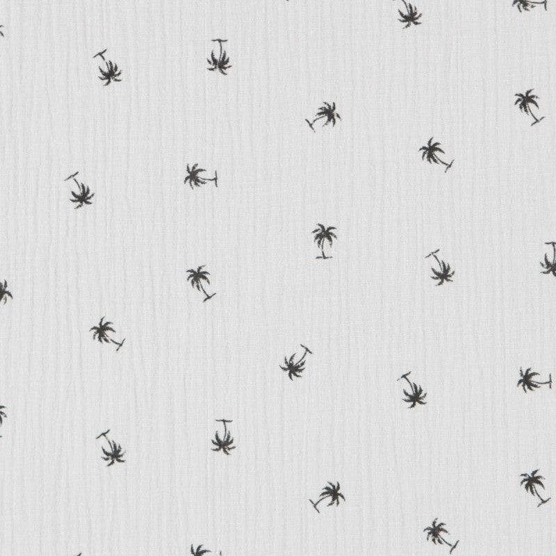 Bambula Coton Palmiers Gris - Ribes y Casals