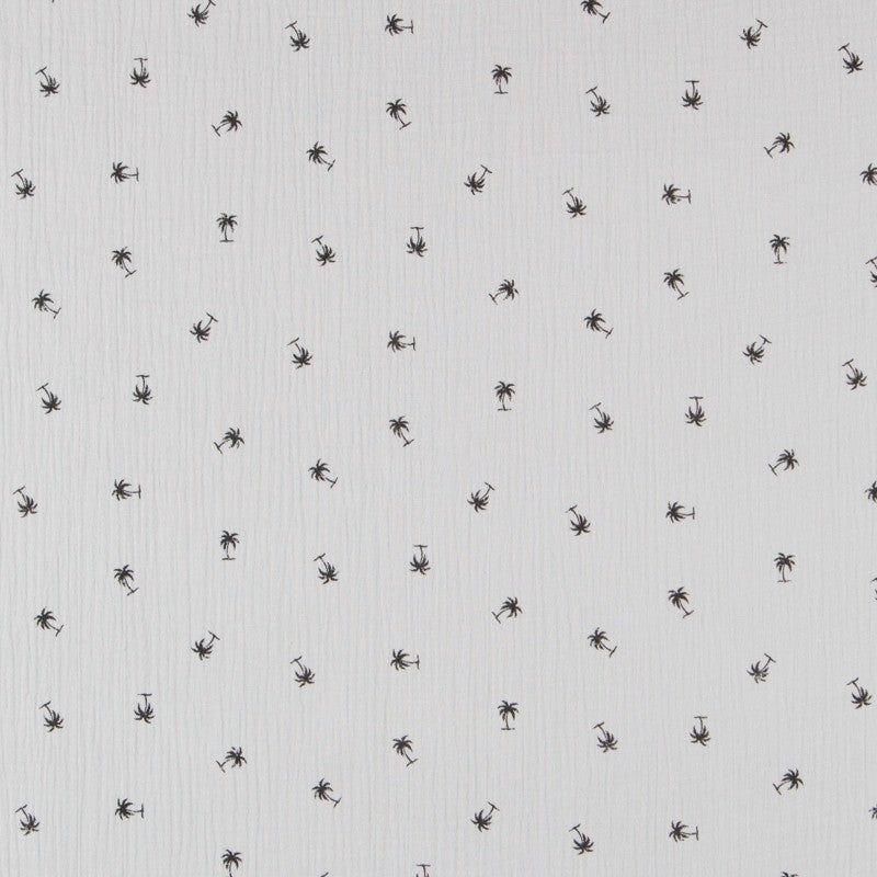 Bambula Coton Palmiers Gris - Ribes y Casals