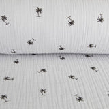 Bambula Coton Palmiers Gris - Ribes y Casals