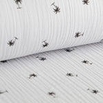 Bambula Coton Palmiers Gris - Ribes y Casals