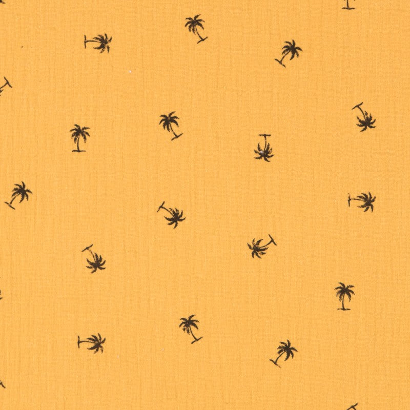 Bambula Coton Palmiers Moutarde - Ribes y Casals