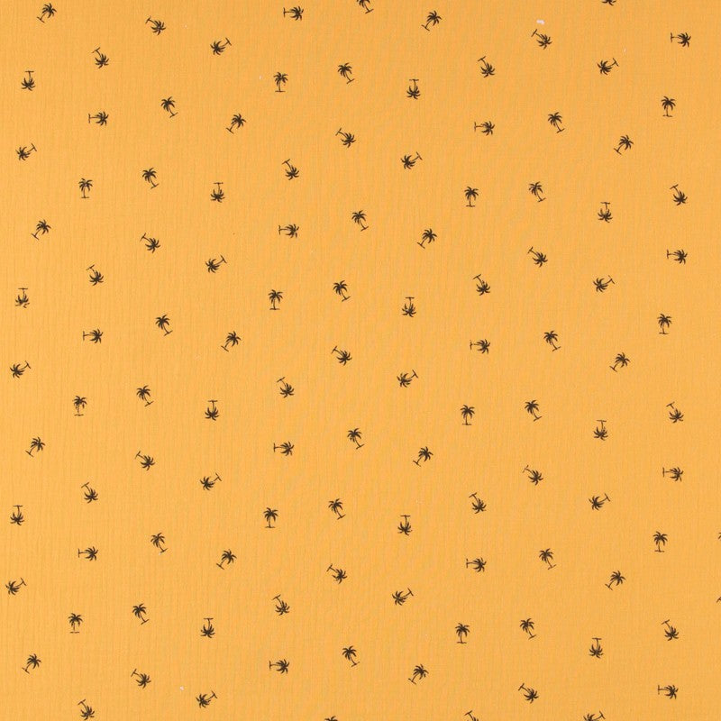 Bambula Coton Palmiers Moutarde - Ribes y Casals