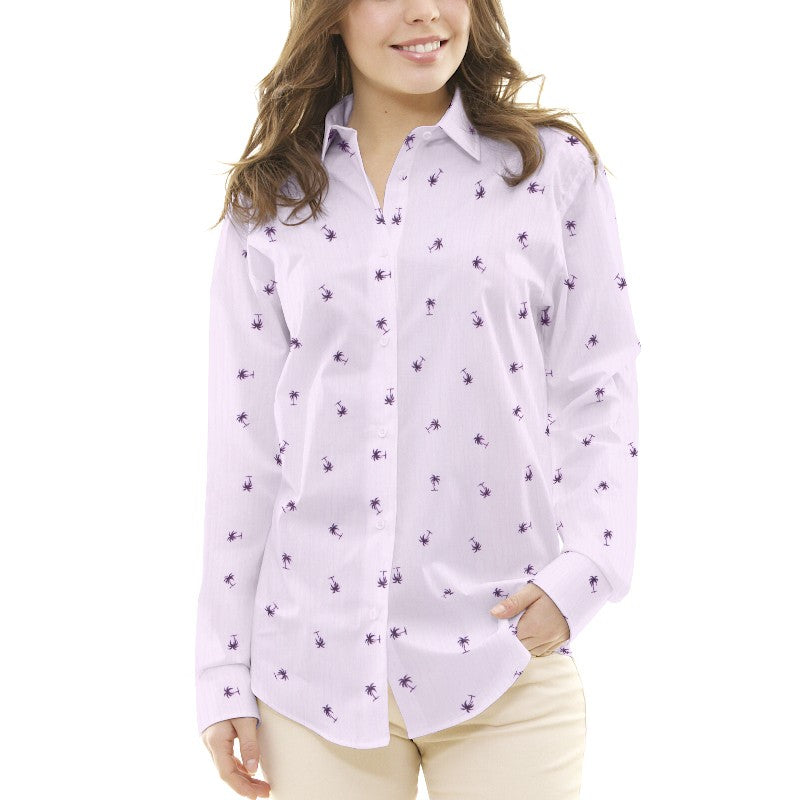 Bambula Coton Palmiers Saumon - Ribes y Casals