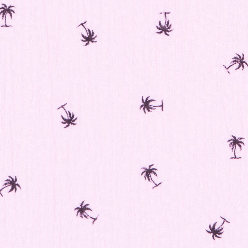 Bambula Coton Palmiers Saumon - Ribes y Casals