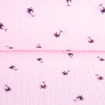 Bambula Coton Palmiers Saumon - Ribes y Casals