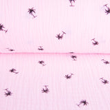 Bambula Coton Palmiers Saumon - Ribes y Casals