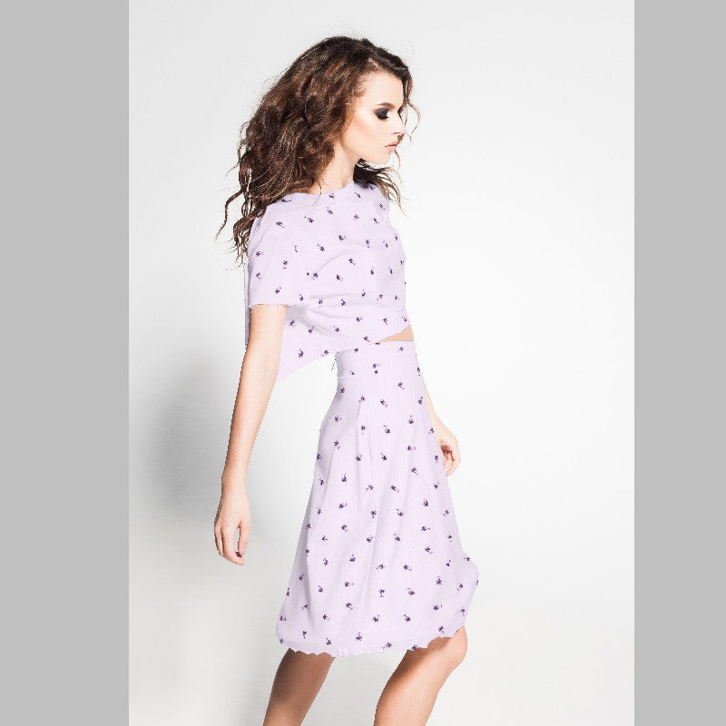 Bambula Coton Palmiers Saumon - Ribes y Casals