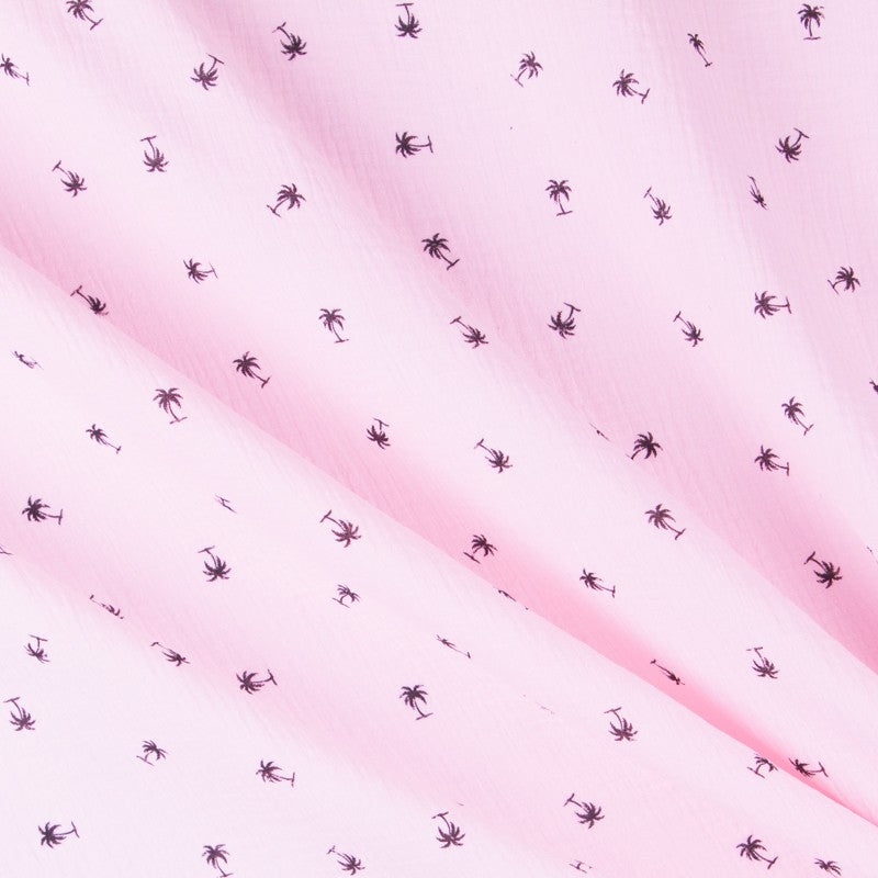 Bambula Coton Palmiers Saumon - Ribes y Casals