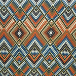 Bambula Imprimé Aztéque Bleu Orange - Ribes y Casals