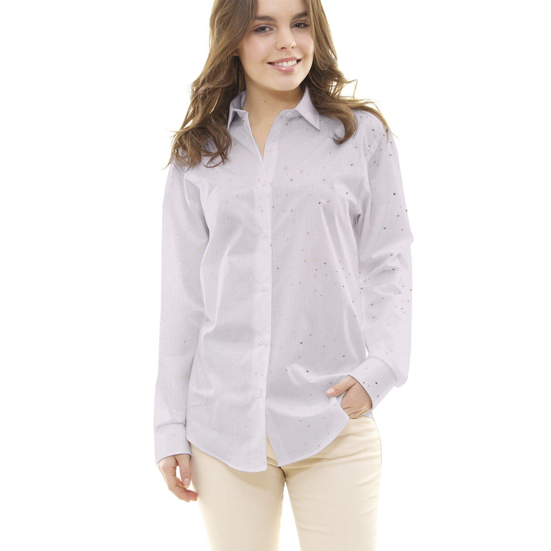 Double Gaze Étoiles Lurex Rose - Ribes y Casals