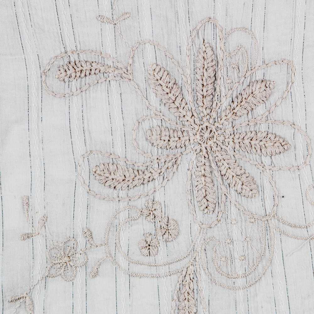 Bambula Polyester Broderie Gris - Ribes y Casals