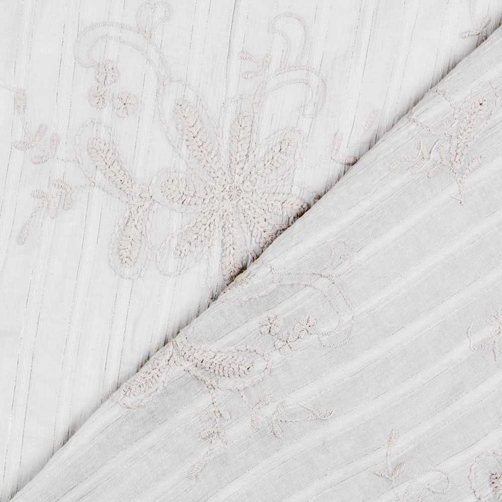 Bambula Polyester Broderie Gris - Ribes y Casals