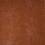 Bambula Poliester Bordado Lurex Marrón - Ribes y Casals