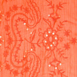 Bambula Polyester Broderie Orange - Ribes y Casals