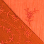 Bambula Polyester Broderie Orange - Ribes y Casals