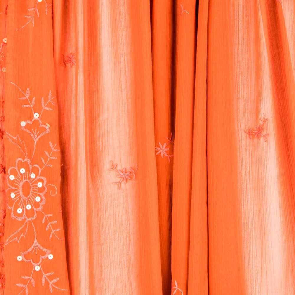 Bambula Polyester Broderie Orange - Ribes y Casals