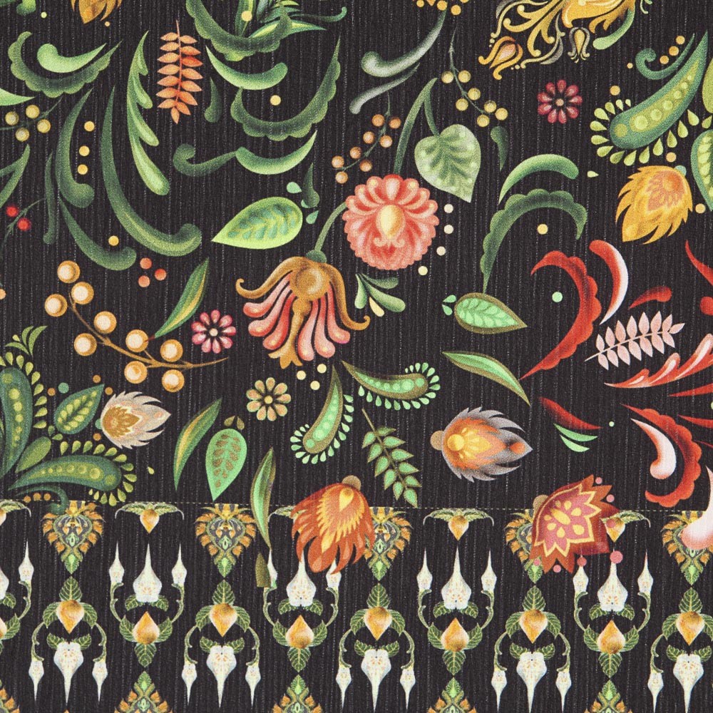 Double Gaze Polyester Folk Orange - Ribes y Casals