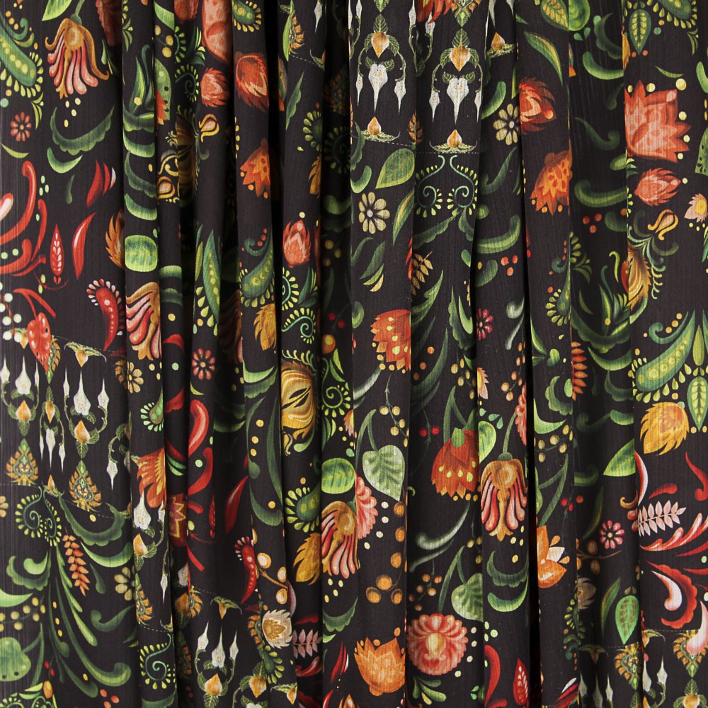 Double Gaze Polyester Folk Orange - Ribes y Casals