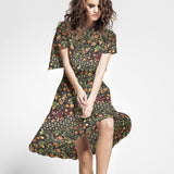 Double Gaze Polyester Folk Orange - Ribes y Casals