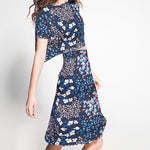 Bambula Satin Floral Bleu - Ribes y Casals