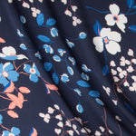 Bambula Satin Floral Bleu - Ribes y Casals