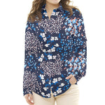 Bambula Satin Floral Bleu - Ribes y Casals