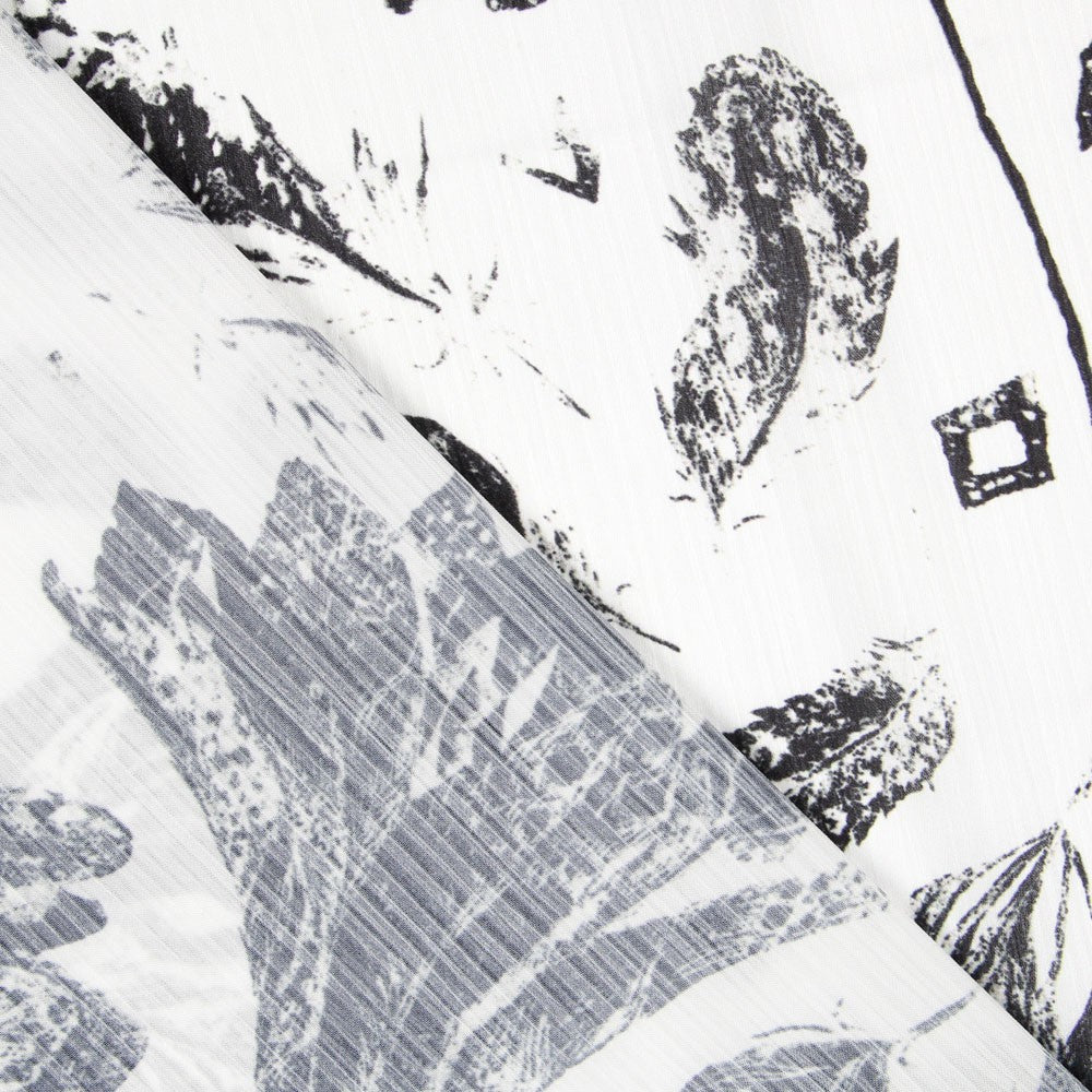 Double Gaze Floral Satin Noir - Ribes y Casals