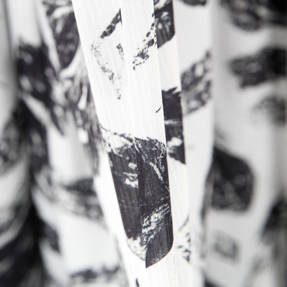 Double Gaze Floral Satin Noir - Ribes y Casals