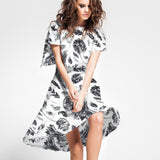 Double Gaze Floral Satin Noir - Ribes y Casals