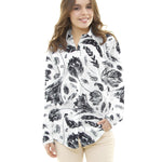 Double Gaze Floral Satin Noir - Ribes y Casals