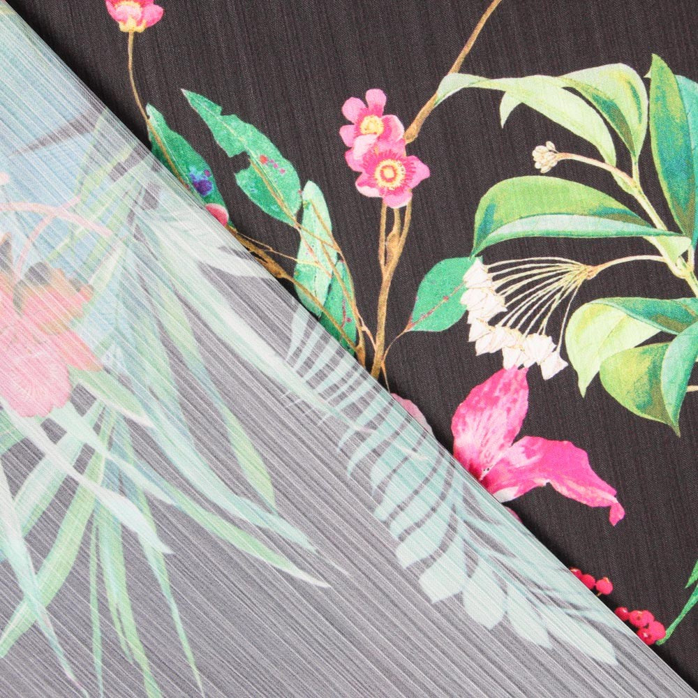 Double Gaze Tropical Black Satin - Ribes y Casals