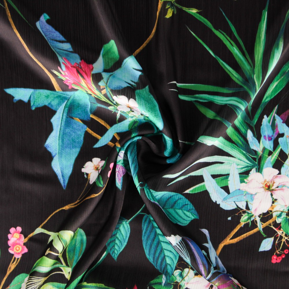 Double Gaze Tropical Black Satin - Ribes y Casals