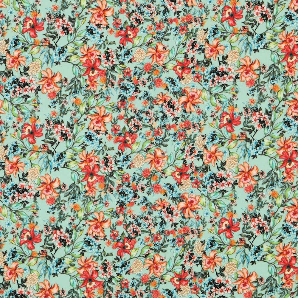Viscose Vert Bambou Tropical - Ribes y Casals