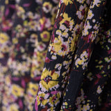 Doube Gaze Floral Jaune Rose - Ribes y Casals