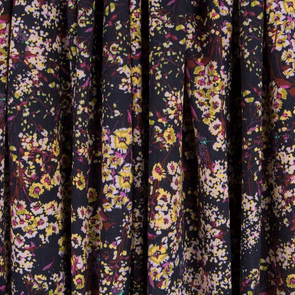 Doube Gaze Floral Jaune Rose - Ribes y Casals