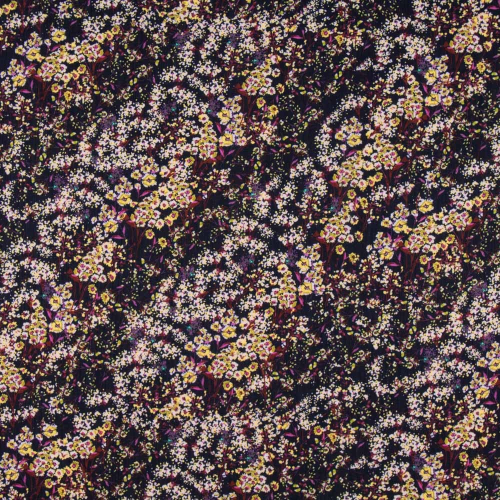 Doube Gaze Floral Jaune Rose - Ribes y Casals