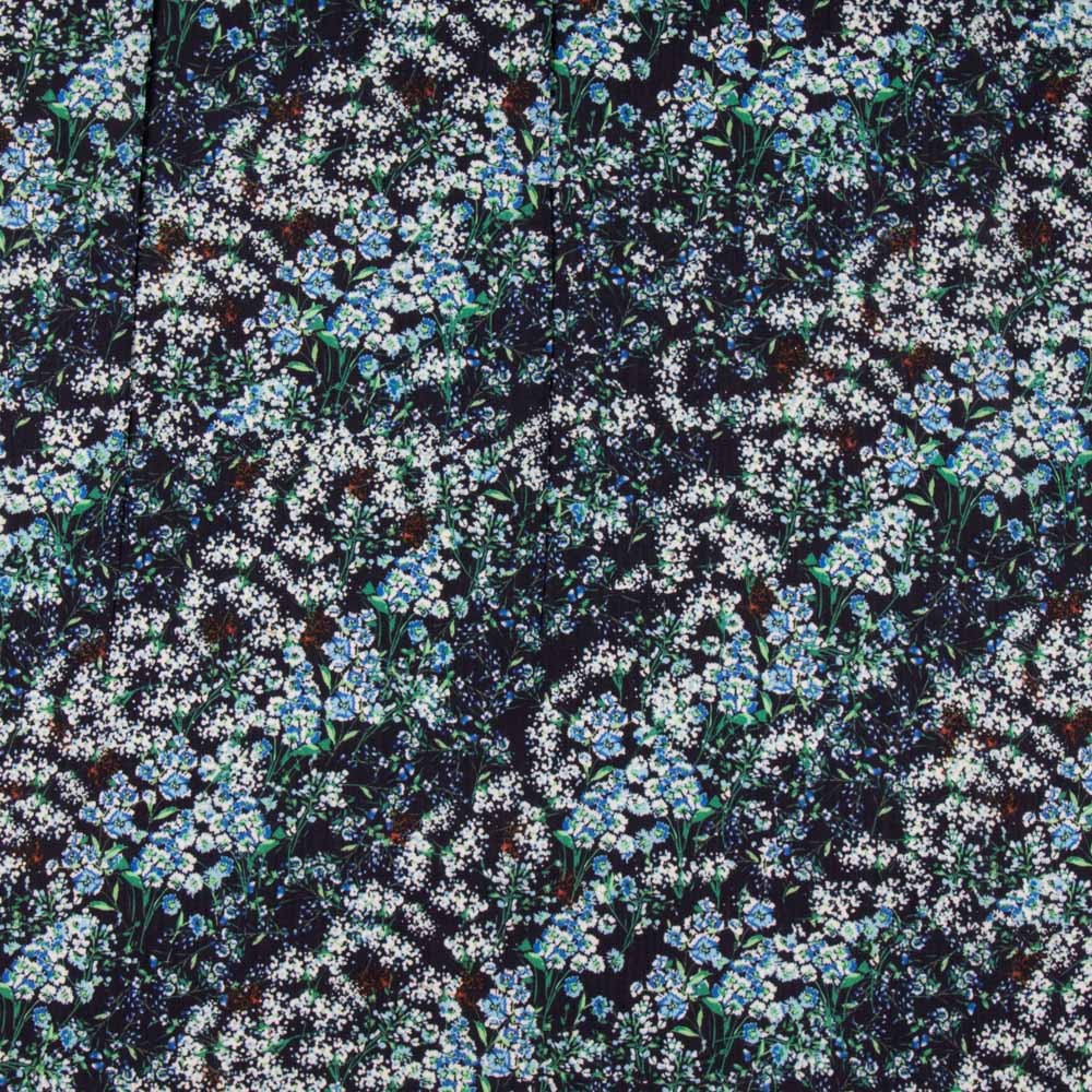 Doube Gaze Floral Midnight Blue - Ribes y Casals