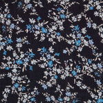 Viscose Doube Gaze Fleurs Celeste - Ribes y Casals