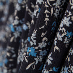 Viscose Doube Gaze Fleurs Celeste - Ribes y Casals