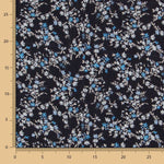 Viscose Doube Gaze Fleurs Celeste - Ribes y Casals