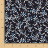 Viscose Doube Gaze Fleurs Celeste - Ribes y Casals