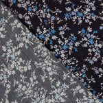 Viscose Doube Gaze Fleurs Celeste - Ribes y Casals