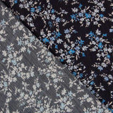 Viscose Doube Gaze Fleurs Celeste - Ribes y Casals
