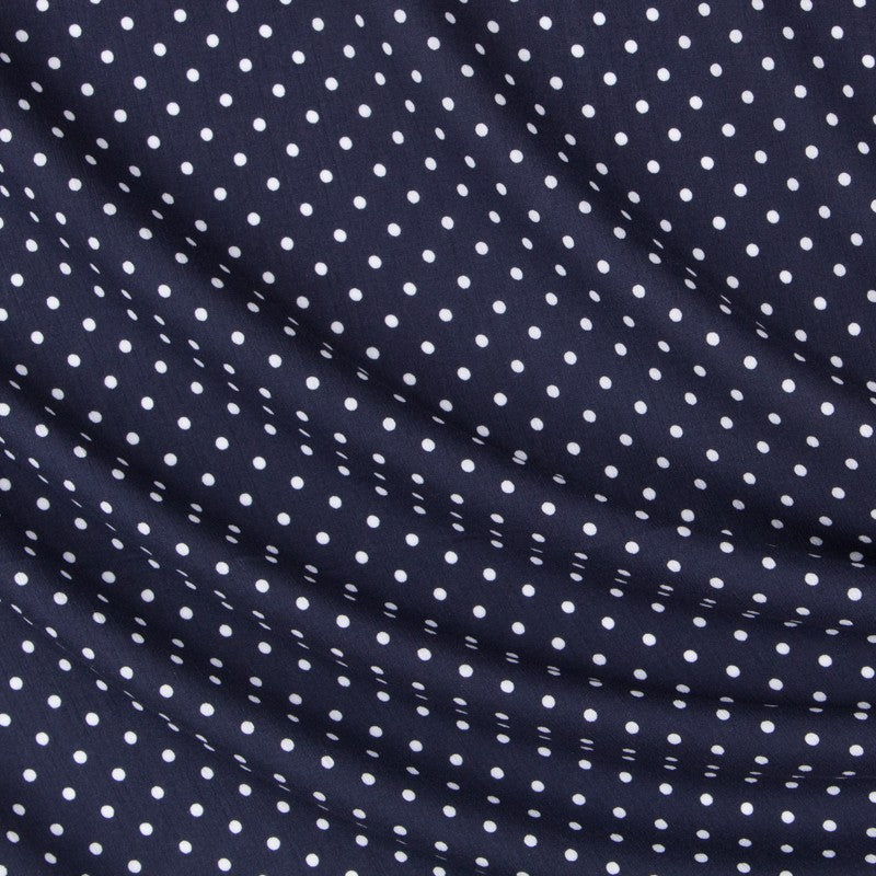 Bambula Viscose Pois Marine - Ribes y Casals