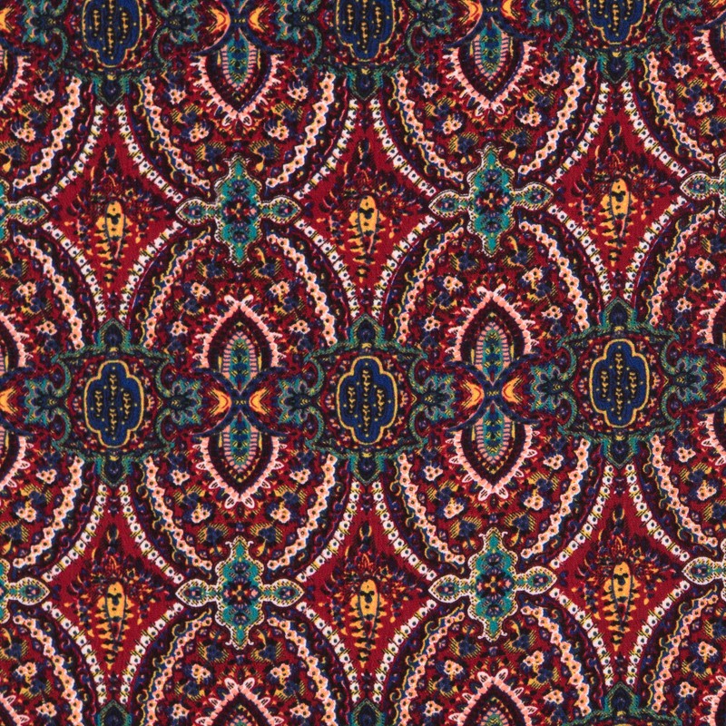 Bambula Viscose Turquie Grenat - Ribes y Casals
