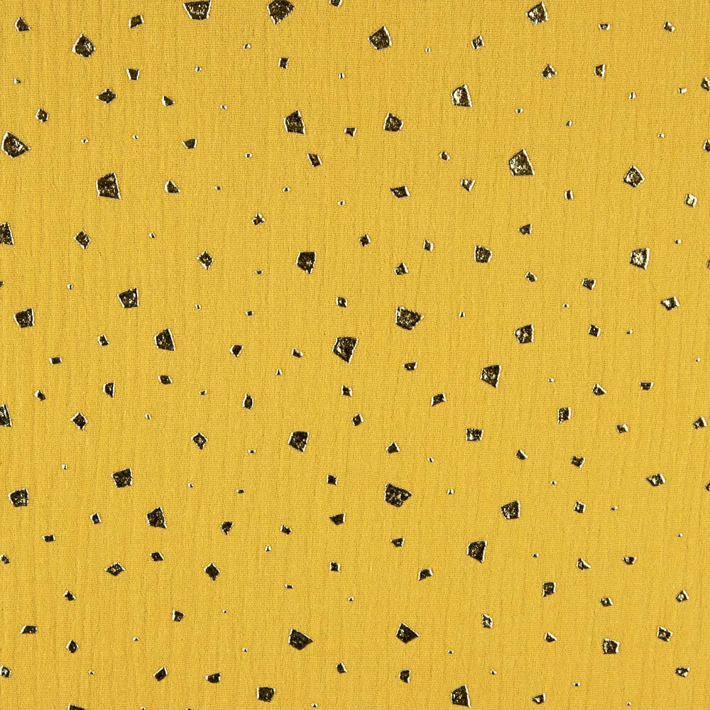 Mousseline Coton Chiné Lurex Gris Clair - Ribes y Casals