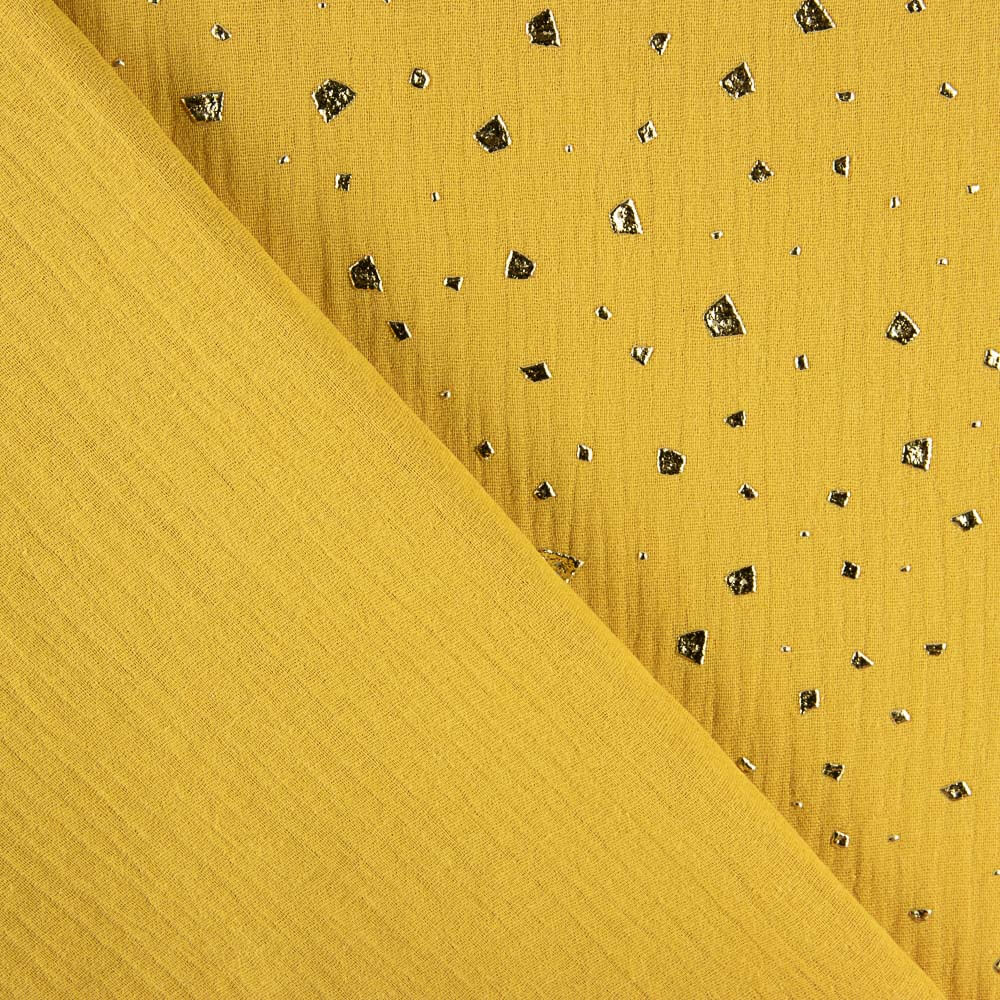 Mousseline Coton Chiné Lurex Gris Clair - Ribes y Casals